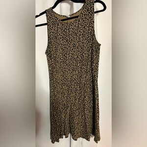 Old Navy Leopard-Print Sleeveless Top - Tan and Black